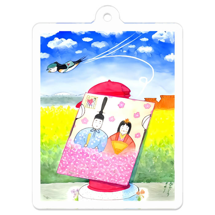 アクリルキーホルダー（コーティング） - 50 x 50 (mm)