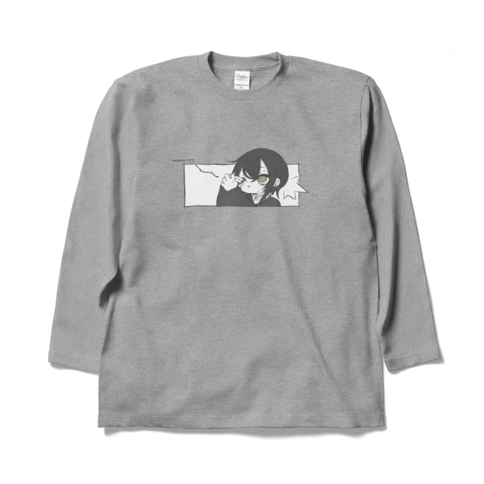 ロングスリーブTシャツ - XL - 杢グレー