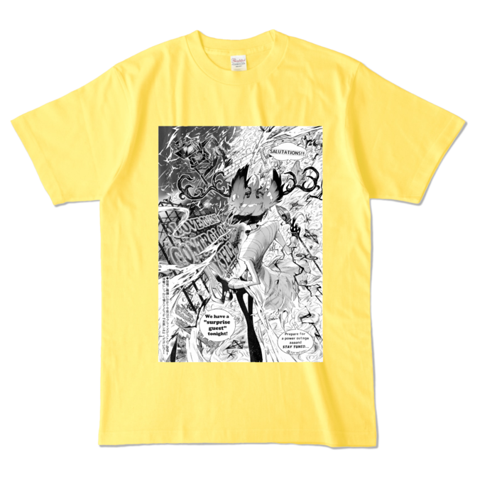 カラーTシャツ - L - イエロー (濃色)