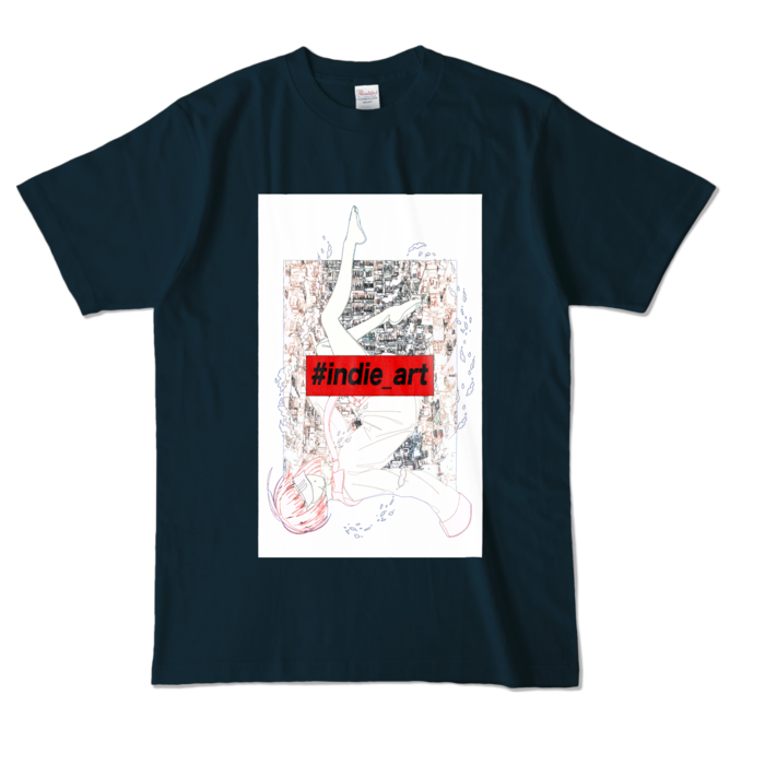 カラーTシャツ - L - ネイビー (濃色)