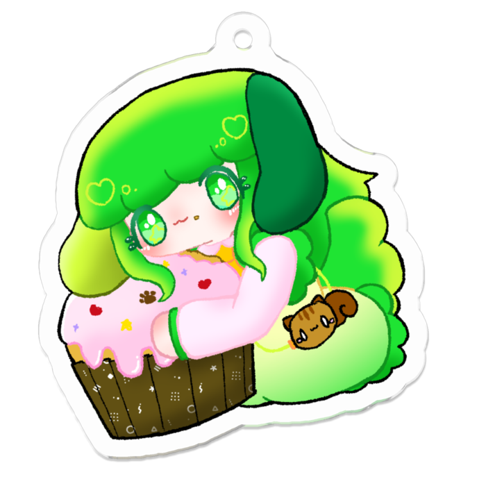 アクリルキーホルダー - 50 x 50 (mm)