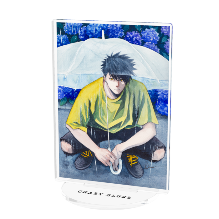 ⑥暁くん『水彩』紫陽花　アクリルフィギュア - W100 × H100mm 以内