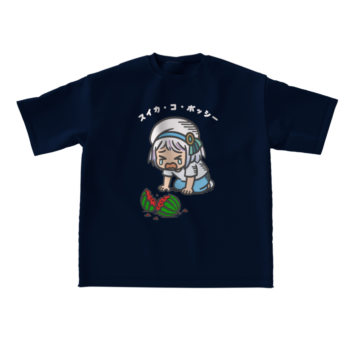 ビッグシルエットTシャツ - L - 紺色