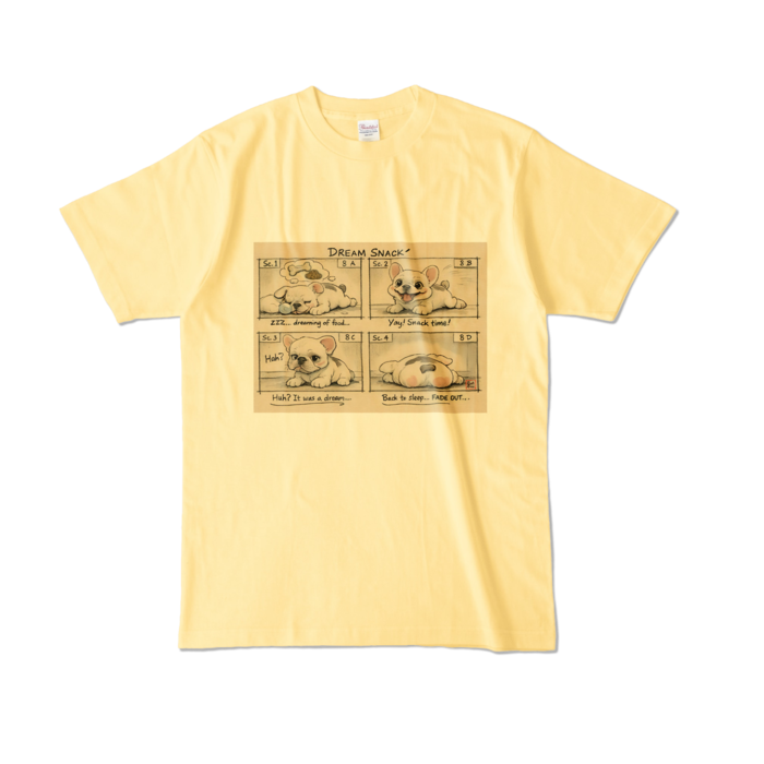 カラーTシャツ - L - ライトイエロー (淡色)