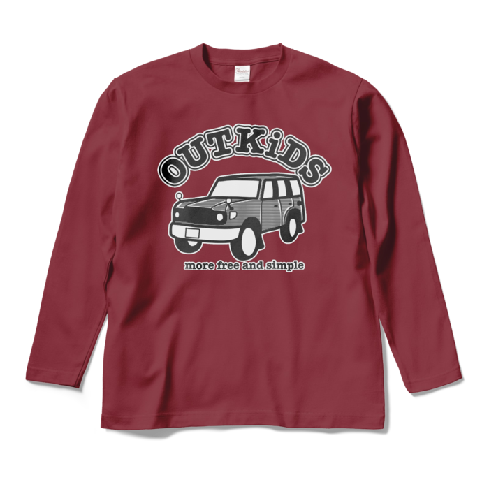 ロングスリーブTシャツ - M - バーガンディ