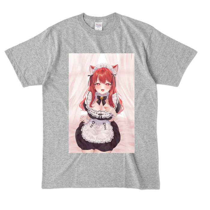 カラーTシャツ - L - 杢グレー (濃色)