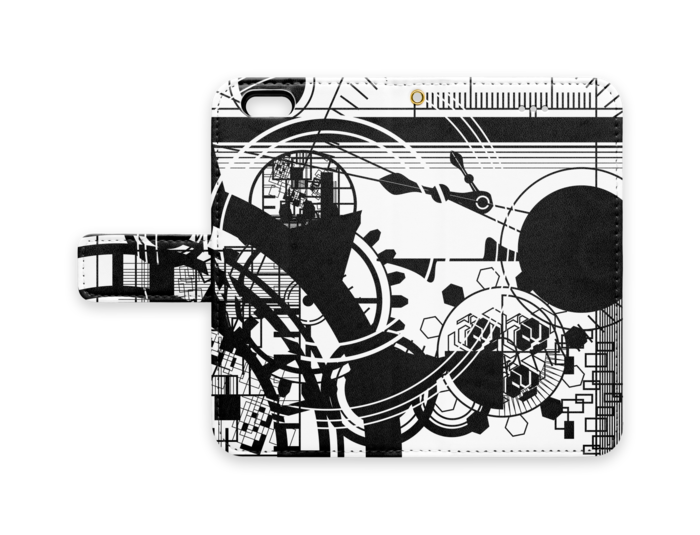 手帳型iPhoneケース - iPhone6 - ストラップ穴 あり