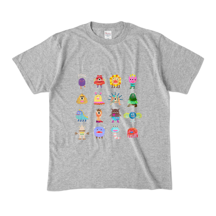 カラーTシャツ - M - 杢グレー (濃色)