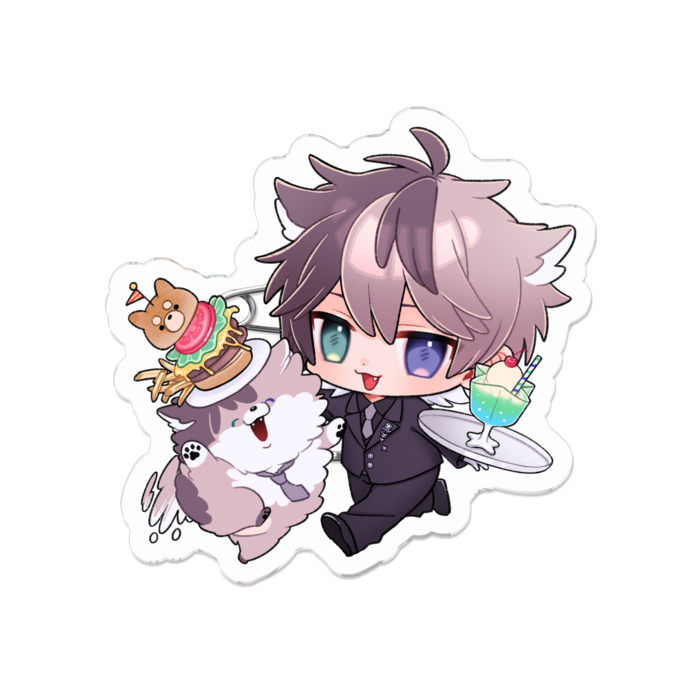 アクリルバッジ - 50 x 50 (mm)