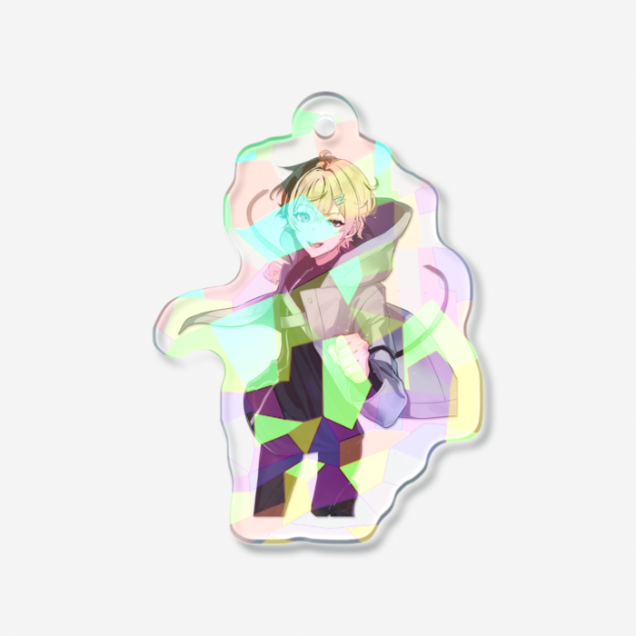 ホログラムアクリルキーホルダー - 50 × 50mm