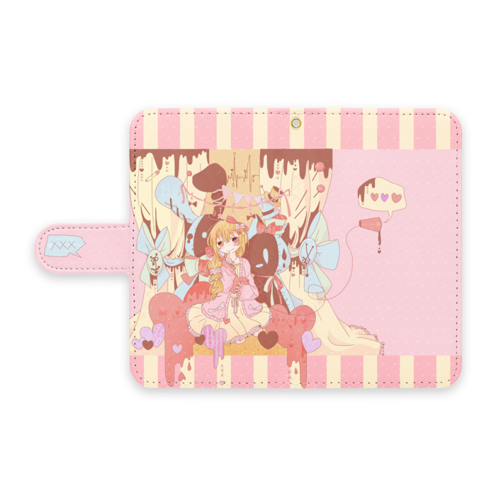 手帳型Androidケース - S - ストラップ穴 あり
