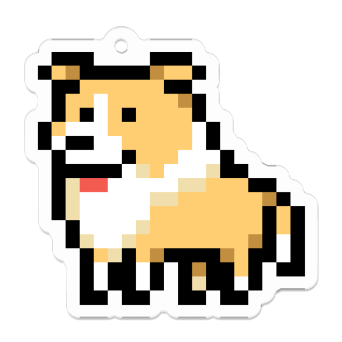 犬ドット ボーダーコリー 丼くらげ屋 Booth