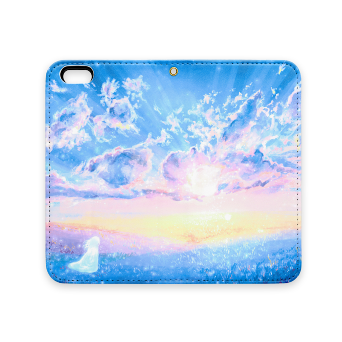 手帳型iPhoneケース(ベルトなし) - iPhone 6 / 6s - ストラップ穴 あり