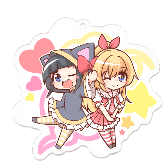 アクリルキーホルダー - 70 x 70 (mm)