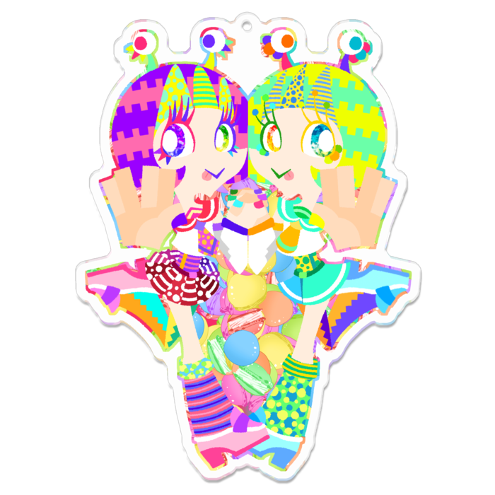 アクリルキーホルダー - 100 x 100 (mm)