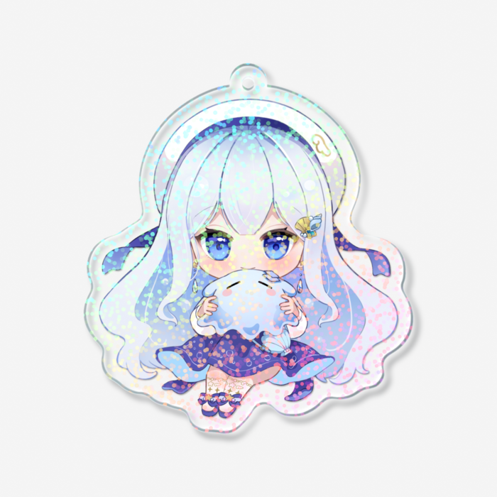 ホログラムアクリルキーホルダー - 70 × 70mm