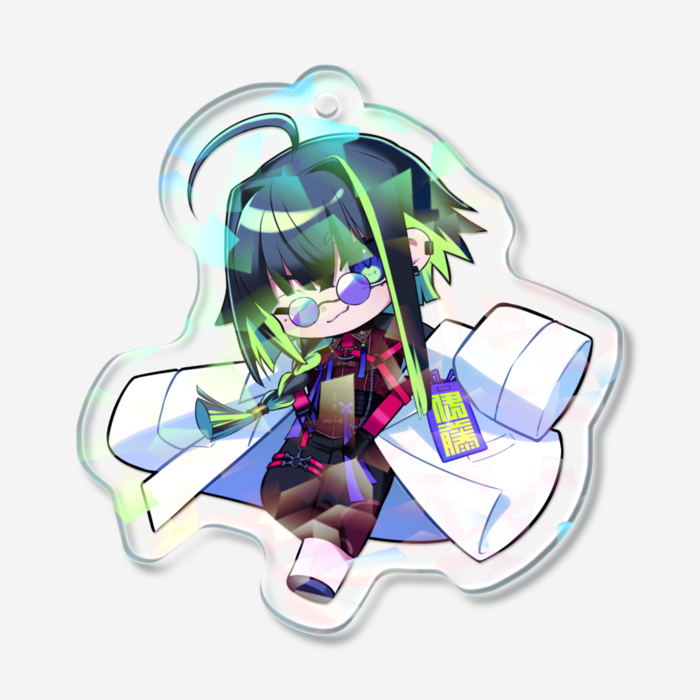 ホログラムアクリルキーホルダー - 50 × 50mm