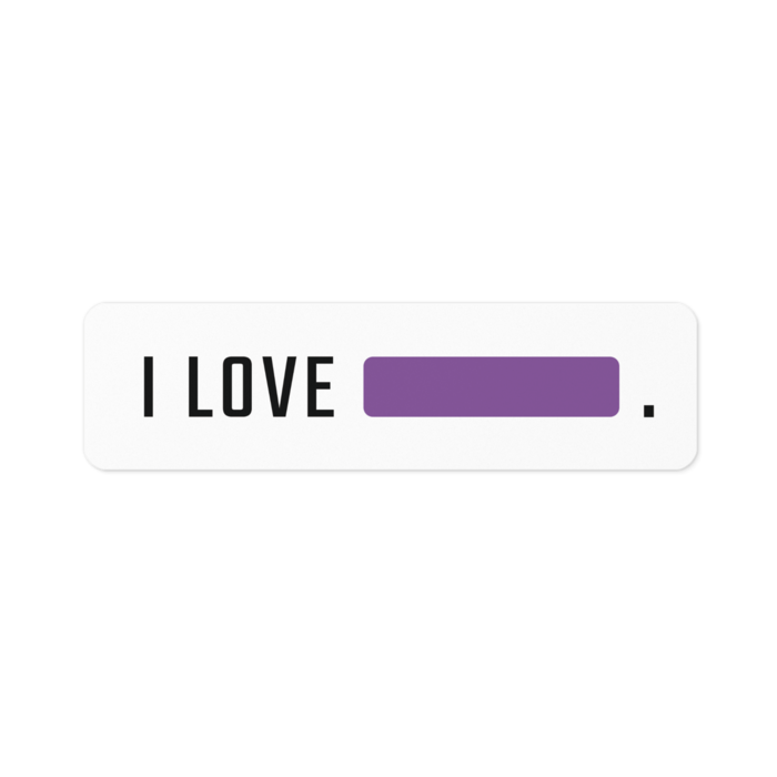 I Love Purple 紫推し ステッカー ペンラ部 Penlove Booth