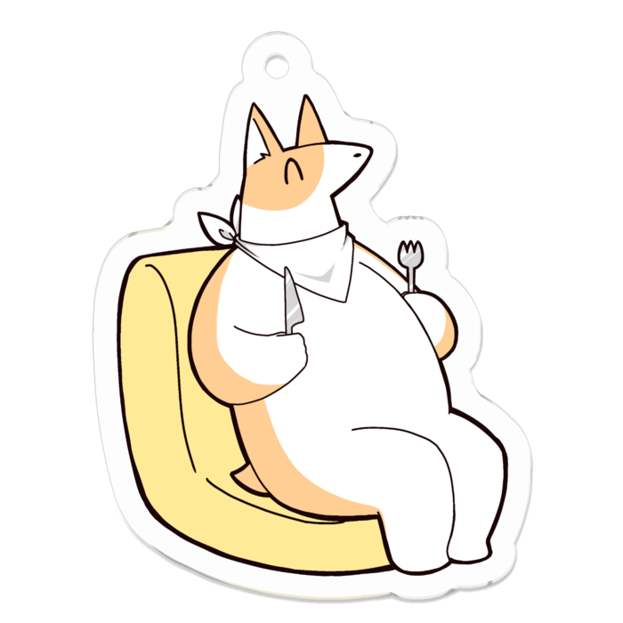 アクリルキーホルダー - 50 x 50 (mm)