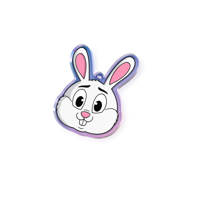 オーロラアクリルキーホルダー - 100 × 100mm