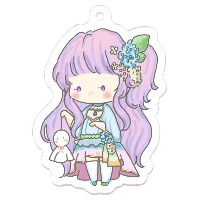 アンヌとてるてる坊主アクキー(コーティング) - 50 × 50 (mm)