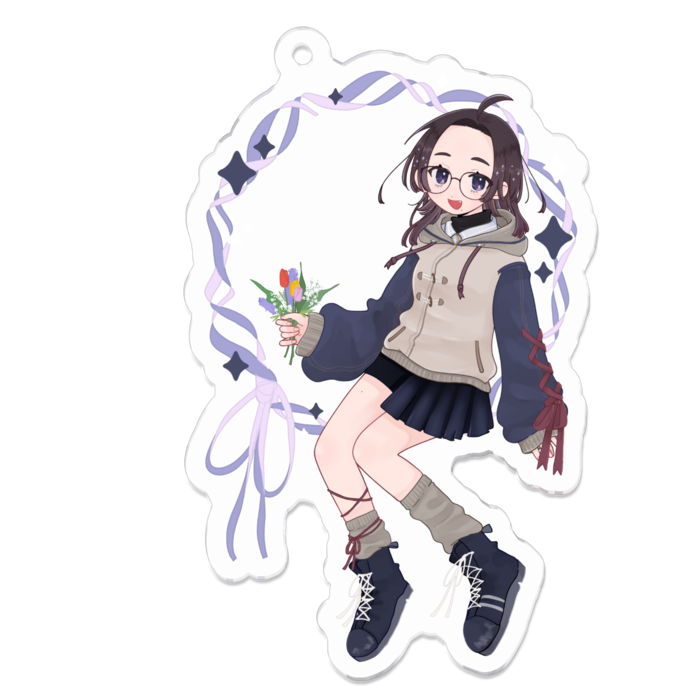 アクリルキーホルダー - 70 x 70 (mm)