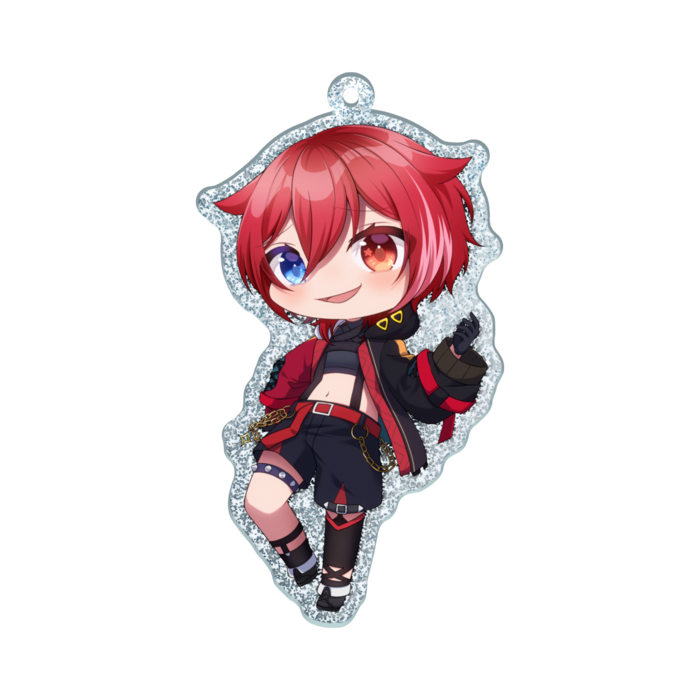 ラメアクリルキーホルダー - 70 × 70mm