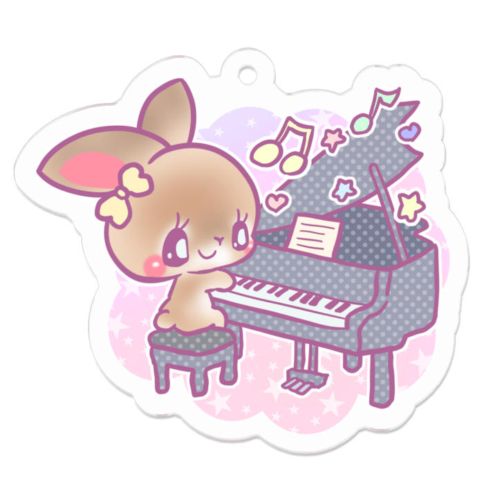 アクリルキーホルダー - 50 x 50 (mm)