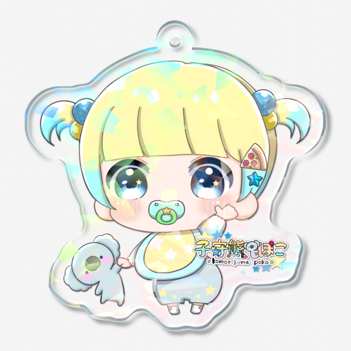 ホログラムアクリルキーホルダー - 50 × 50mm