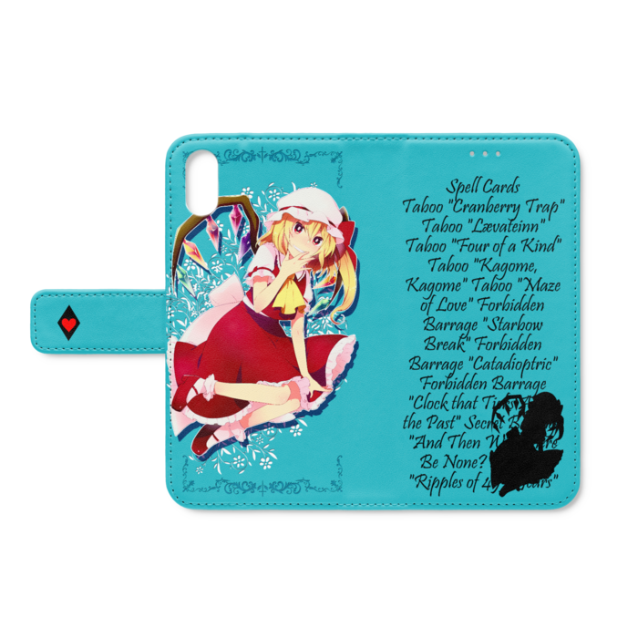 手帳型iPhoneケース - iPhone XS / X - ストラップ穴 なし