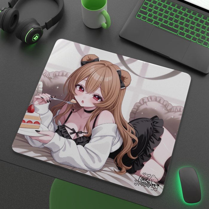2026お誕生日記念イラストガラスマウスパッド - 450 × 400mm