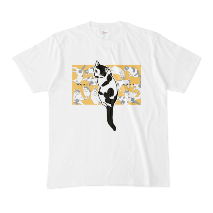 見返りキリチャンカワイイTシャツ - M - 白