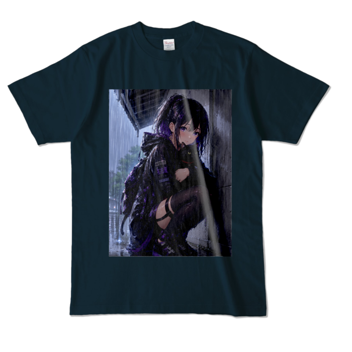 カラーTシャツ - L - ネイビー (濃色)