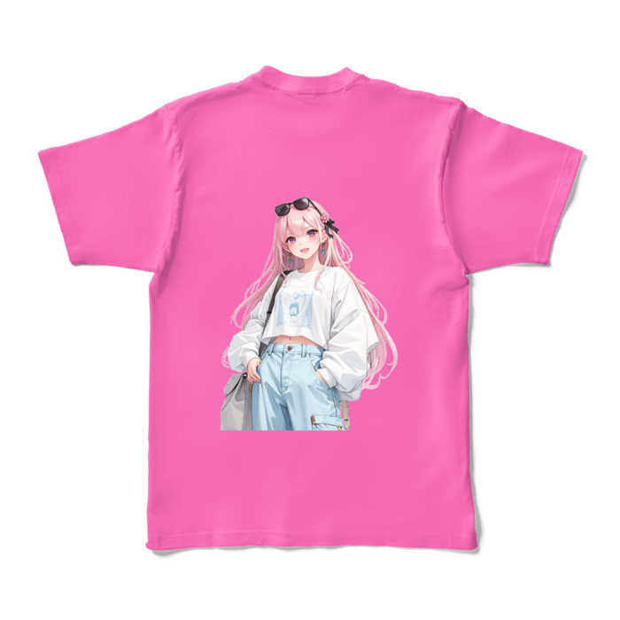 カラーTシャツ - XL - ピンク (濃色)