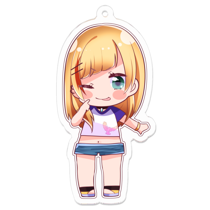 アクリルキーホルダー（コーティング） - 70 x 70 (mm)