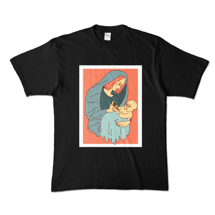 カラーTシャツ - XL - ブラック (濃色)
