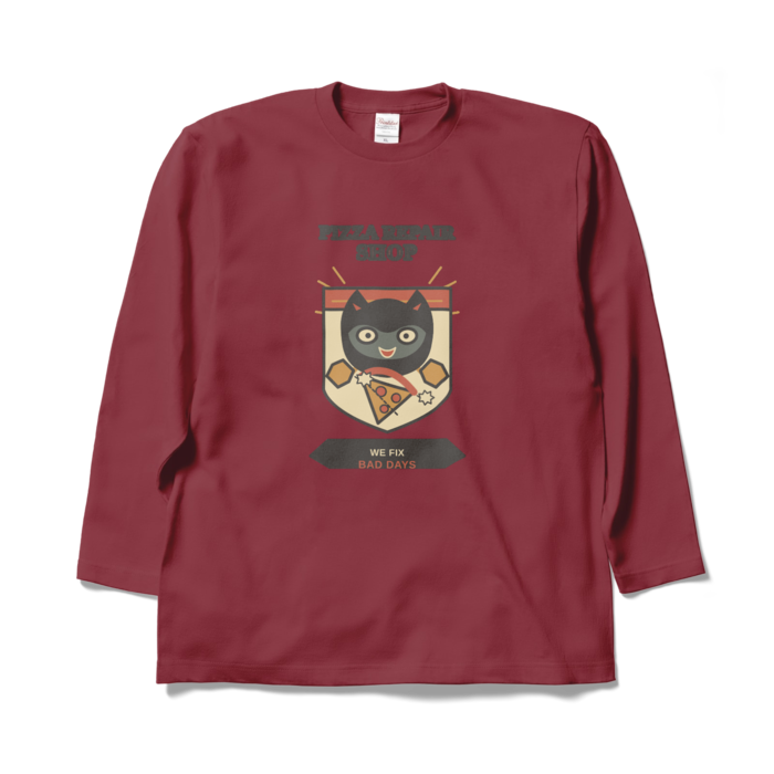 ロングスリーブTシャツ - XL - バーガンディ