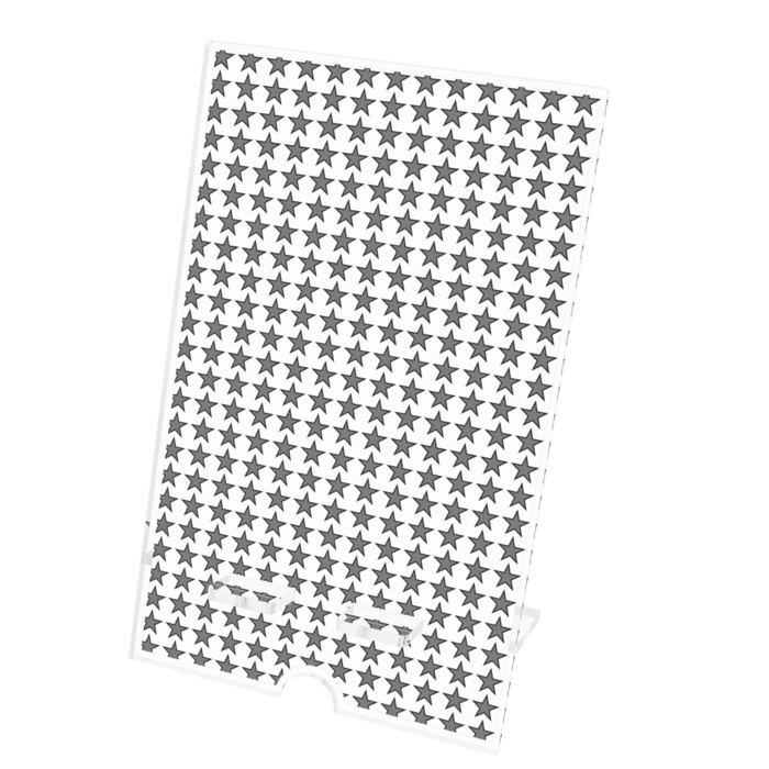 アクリルスマホスタンド - W100 × H160mm 以内 (ケーブル穴あり)