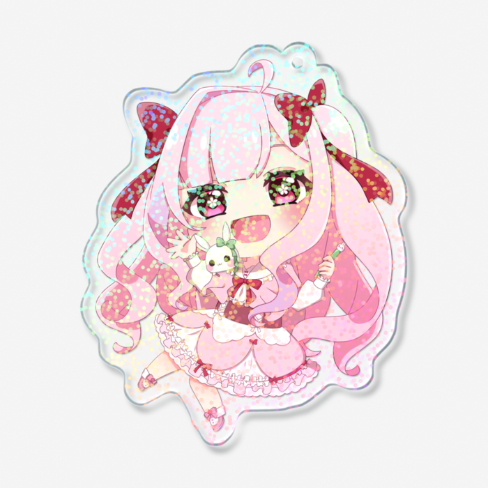 ホログラムアクリルキーホルダー - 70 × 70mm
