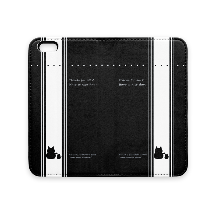 手帳型iPhoneケース(ベルトなし) - iPhone 6 / 6s - ストラップ穴 なし