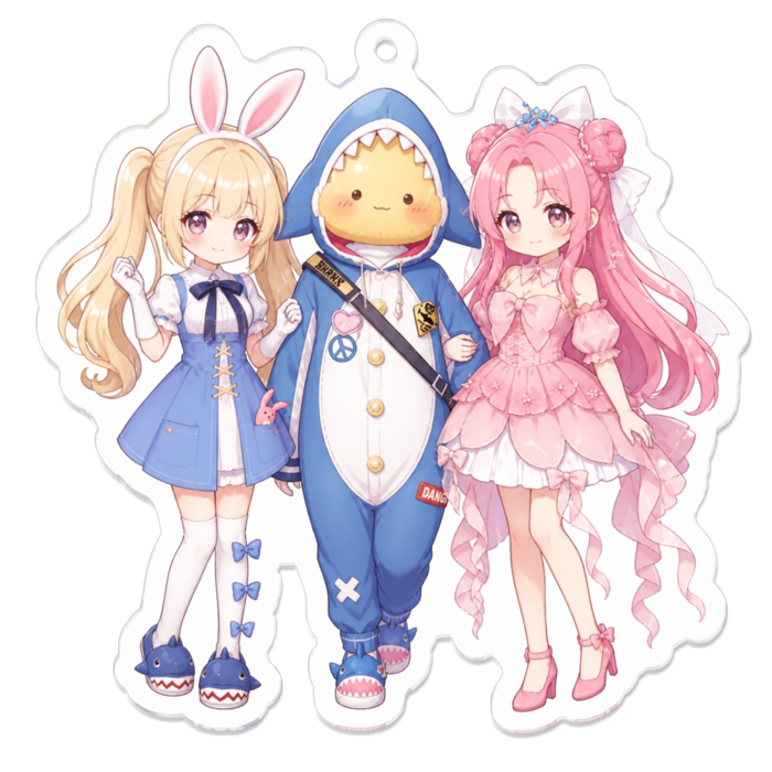 アクリルキーホルダー - 70 x 70 (mm)