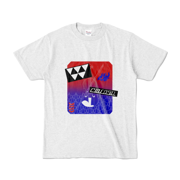 セラフカラーTシャツ - S - アッシュ (淡色)(1)