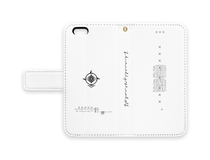 手帳型iPhoneケース - iPhone 6 / 6s - ストラップ穴 あり