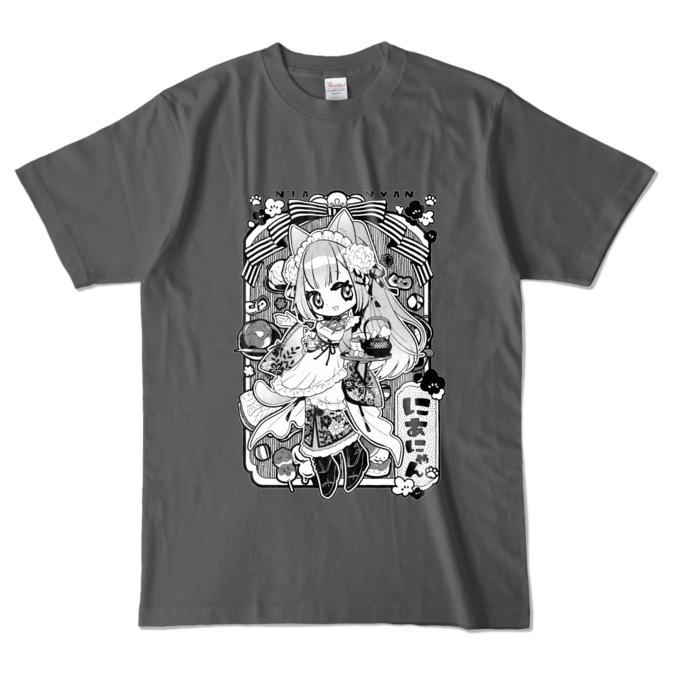 Monochrome T-Shirt - L - Charcoal