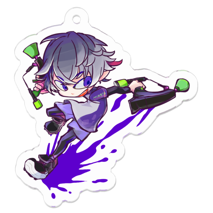 アクリルキーホルダー（コーティング） - 50 x 50 (mm)