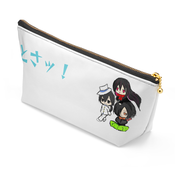 ポーチ - 長さ21.5cm / 高さ10cm - ブラック