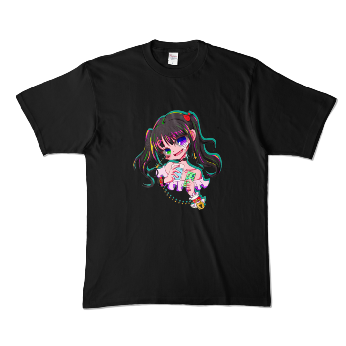 カラーTシャツ - XL - ブラック (濃色)