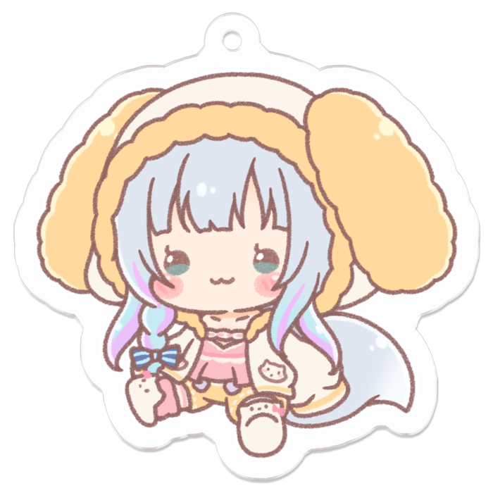 アクリルキーホルダー（コーティング） - 50 x 50 (mm)