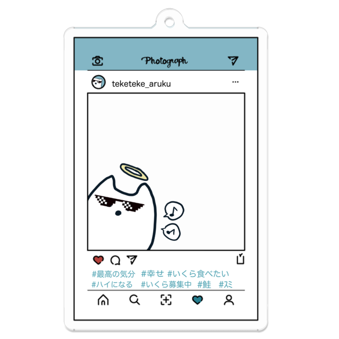 アクリルキーホルダー - 70 x 70 (mm)