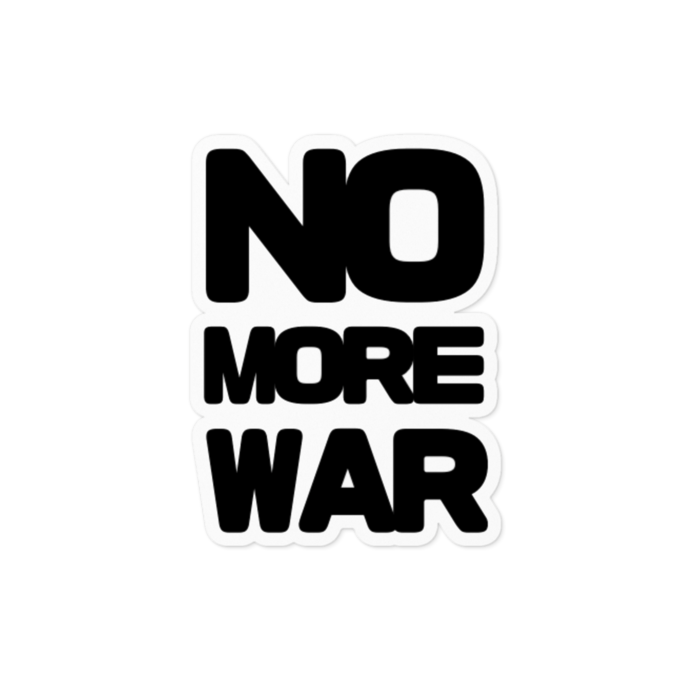 NO MORE WAR(黒)ステッカー